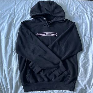 Never Normal Black Hoodie by Sam Golbach (Sam and Colby) YouTube Merch